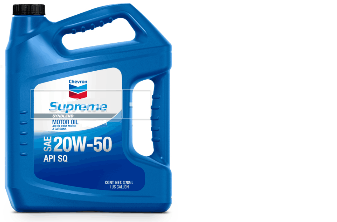Envase de aceite CHEVRON CHEVRON 20W50 SEMI SINTETICO - GL 3.78LT grado 20W50 - Lubricentro Piloto